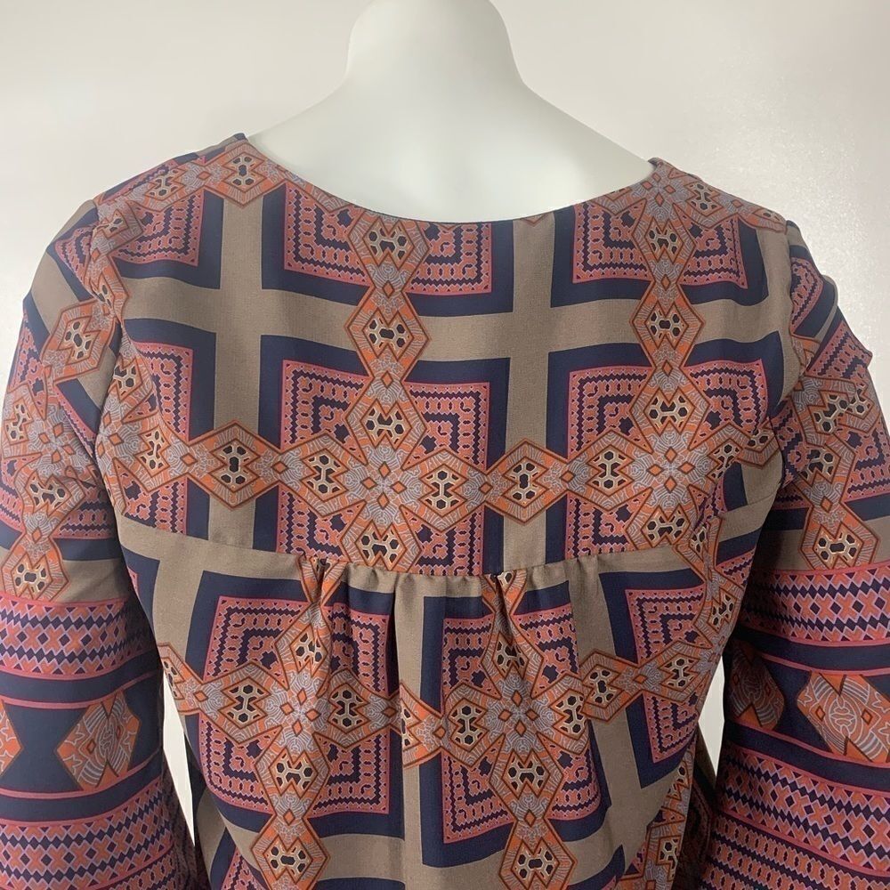 3For$20 C.Luce Patterned Dress Brown/Tan Size: M - Picture 2 of 4